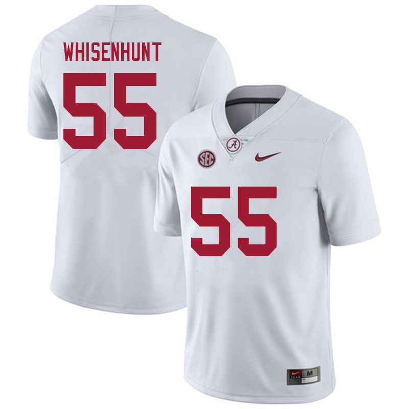 Men #55 Bennett Whisenhunt Alabama Crimson Tide College Football Jerseys Sale-White